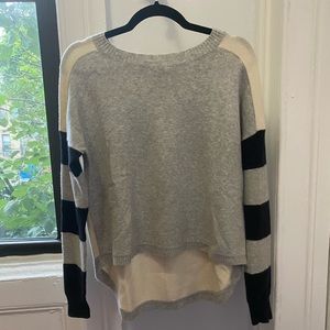 French Connection Varsity Style HighLow Sweater